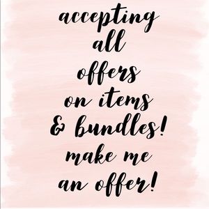 ACCEPTING OFFERS 💕💕